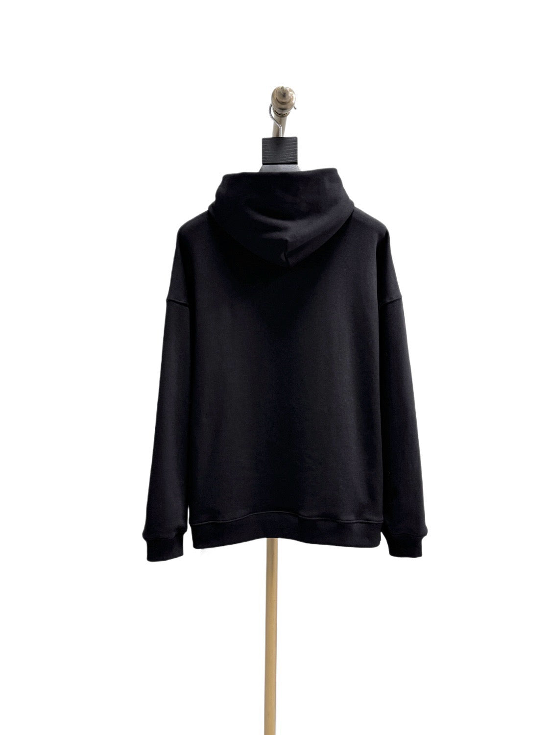 Schwarzer Baumwoll-Grafikpullover für Herren