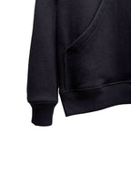 Schwarzer Baumwoll-Grafikpullover für Herren