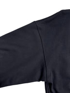 Schwarzer Baumwoll-Grafikpullover für Herren