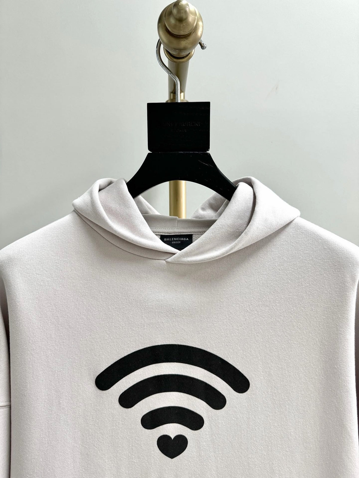 Schwarzer Baumwoll-Grafikpullover für Herren