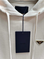 Schwarze Baumwoll-Logo-Reißverschlussjacke – Herren
