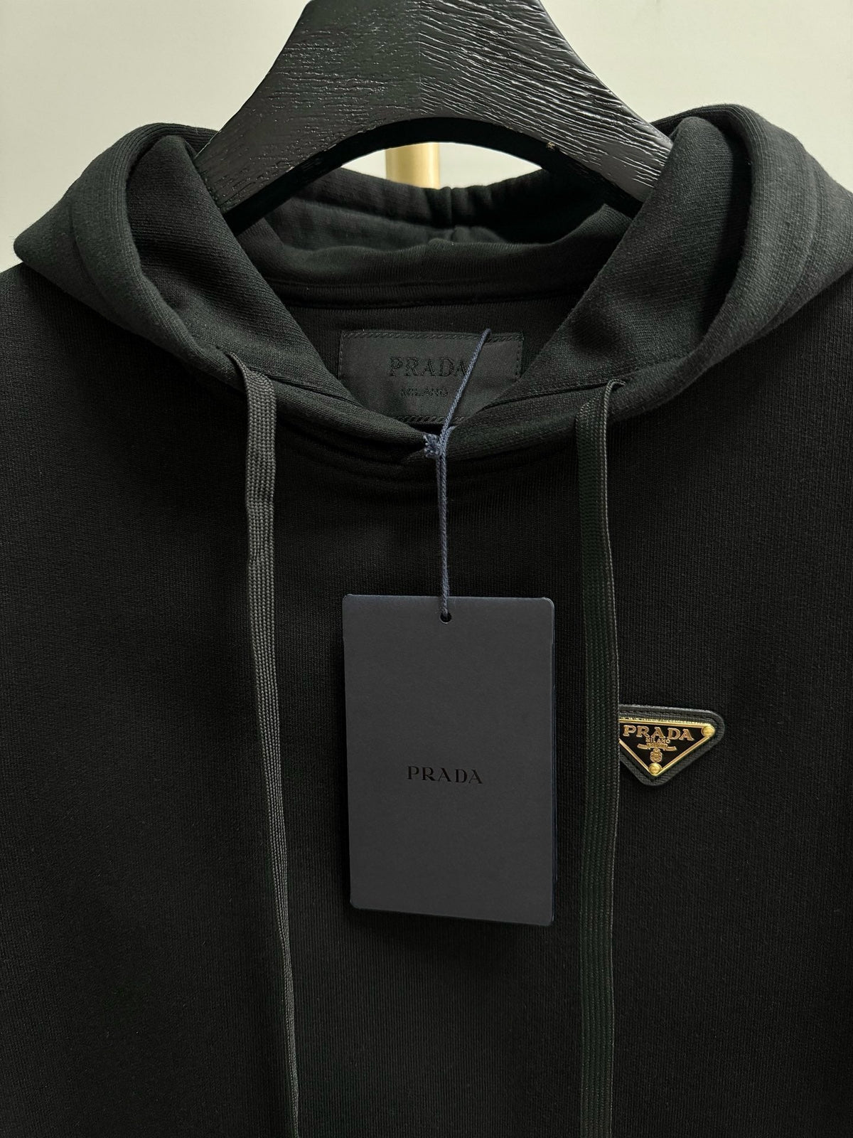Schwarze Baumwoll-Logo-Reißverschlussjacke – Herren