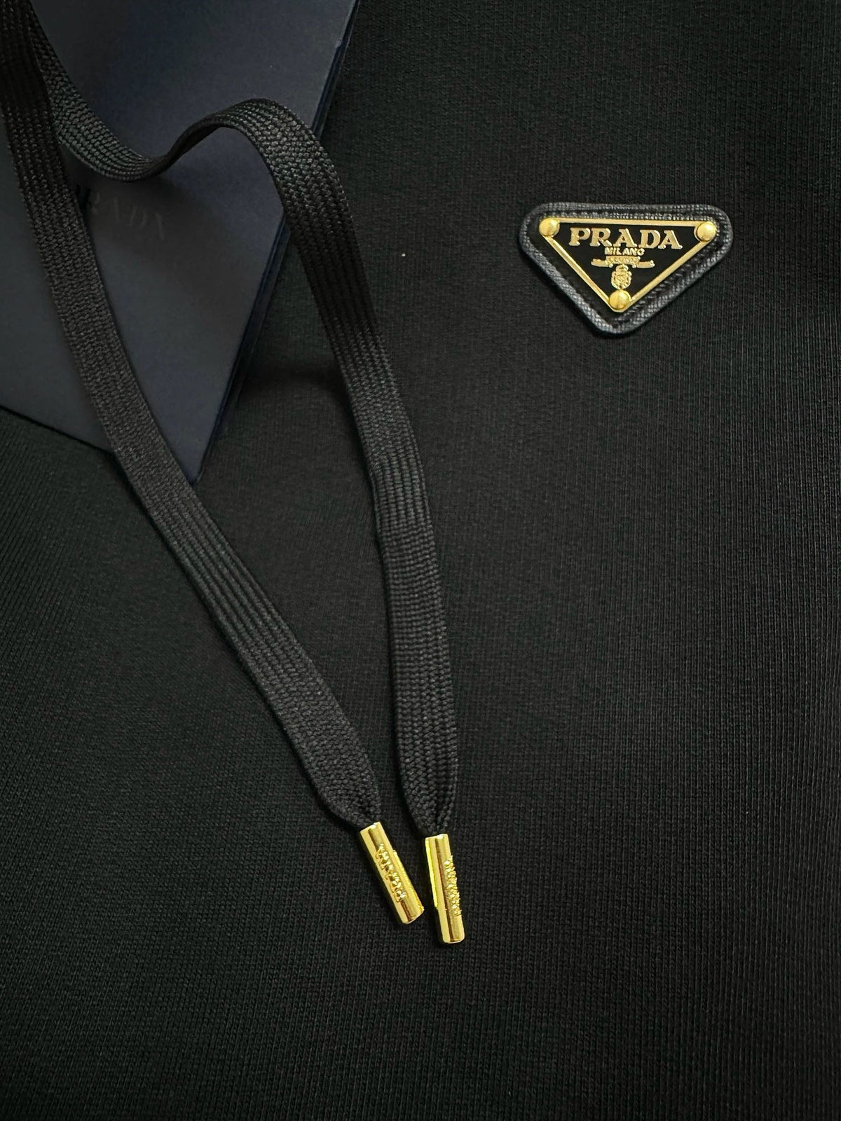 Schwarze Baumwoll-Logo-Reißverschlussjacke – Herren