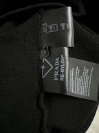 Schwarze Baumwoll-Logo-Reißverschlussjacke – Herren