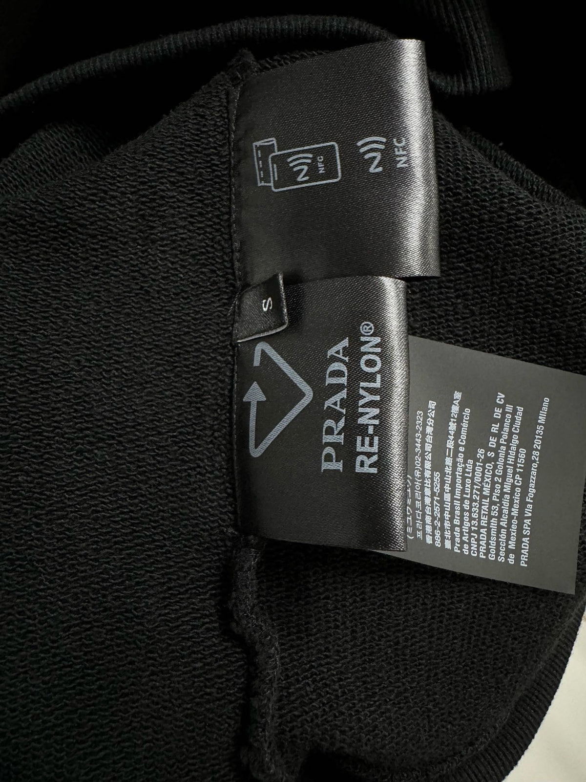Schwarze Baumwoll-Logo-Reißverschlussjacke – Herren