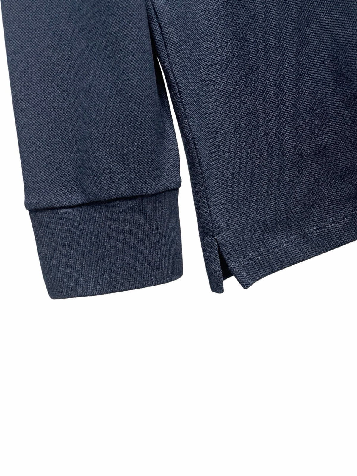 Navy Cotton Contrast Collar Long-Sleeve - Men's