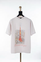 Cream Cotton Print Short-Sleeve - Men's