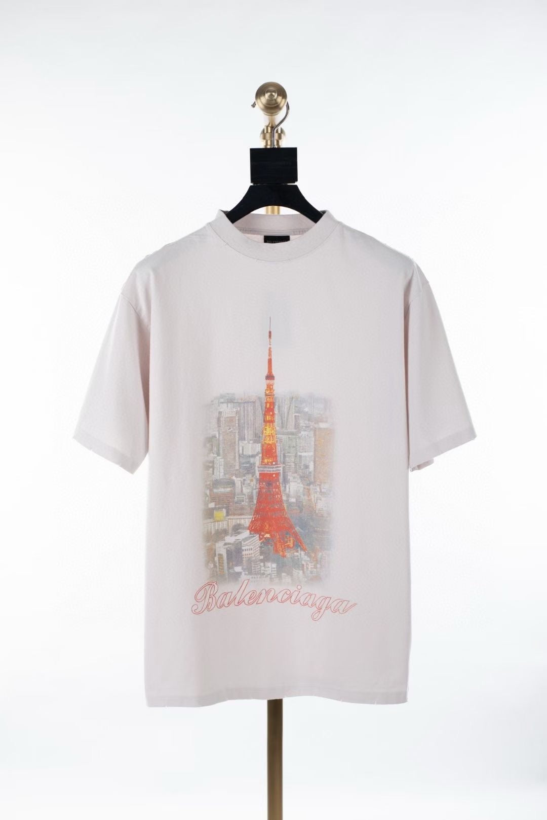 Cream Cotton Print Short-Sleeve - Men's