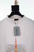 Cream Cotton Print Short-Sleeve - Men's