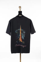Cream Cotton Print Short-Sleeve - Men's