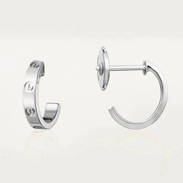 Love Earrings 2.65mm Silver – LUX VERSE Luxury Designer Fashion Outlet