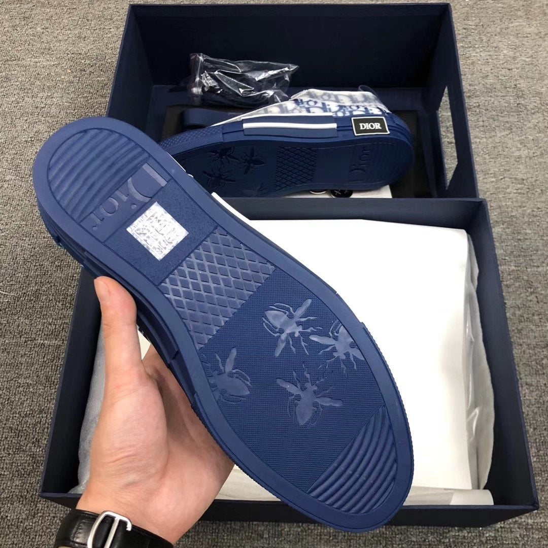 B23 Low Blue Oblique Sole Sneakers