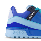 Trainer Maxi Lasered Canvas Sneaker – it is finished with thick textile laces embellished with signature beads – LUX VERSE Luxury Designer Fashion Outlet