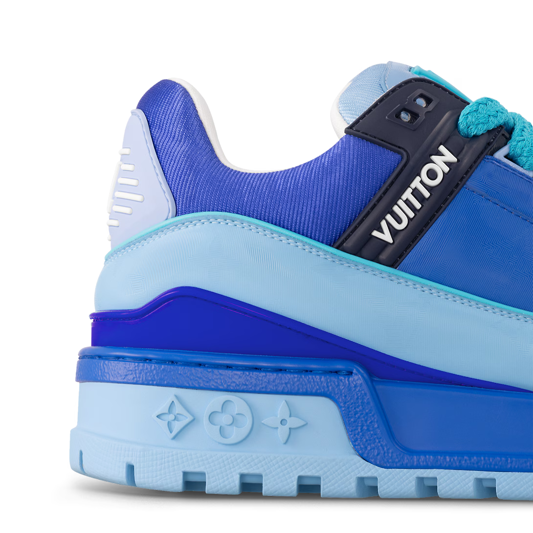 Trainer Maxi Lasered Canvas Sneaker – it is finished with thick textile laces embellished with signature beads – LUX VERSE Luxury Designer Fashion Outlet