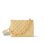 Coussin PM Lambskin Yellow – the Coussin PM is made from puffy lambskin, embossed with the Monogram, and features – LUX VERSE Luxury Designer Fashion Outlet