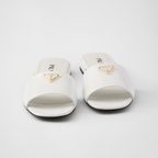 Saffiano patent leather slides – the sophisticated and versatile style defined by clean, sleek lines is enriched – LUX VERSE Luxury Designer Fashion Outlet