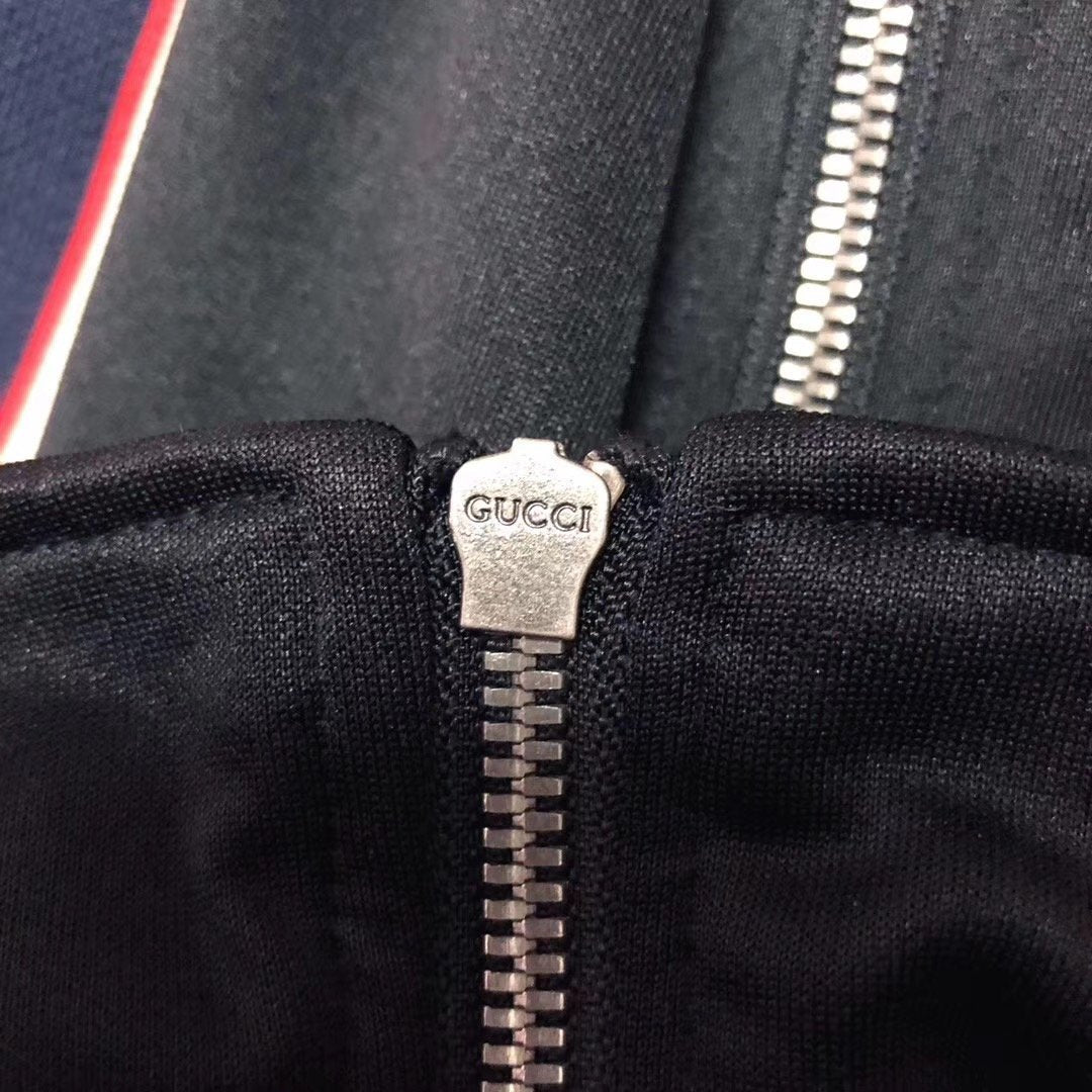 Black Jersey Web Stripe Track - Men's
