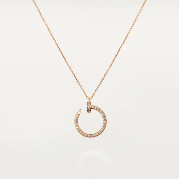 Juste Necklace Rose Gold Diamonds – LUX VERSE Luxury Designer Fashion Outlet