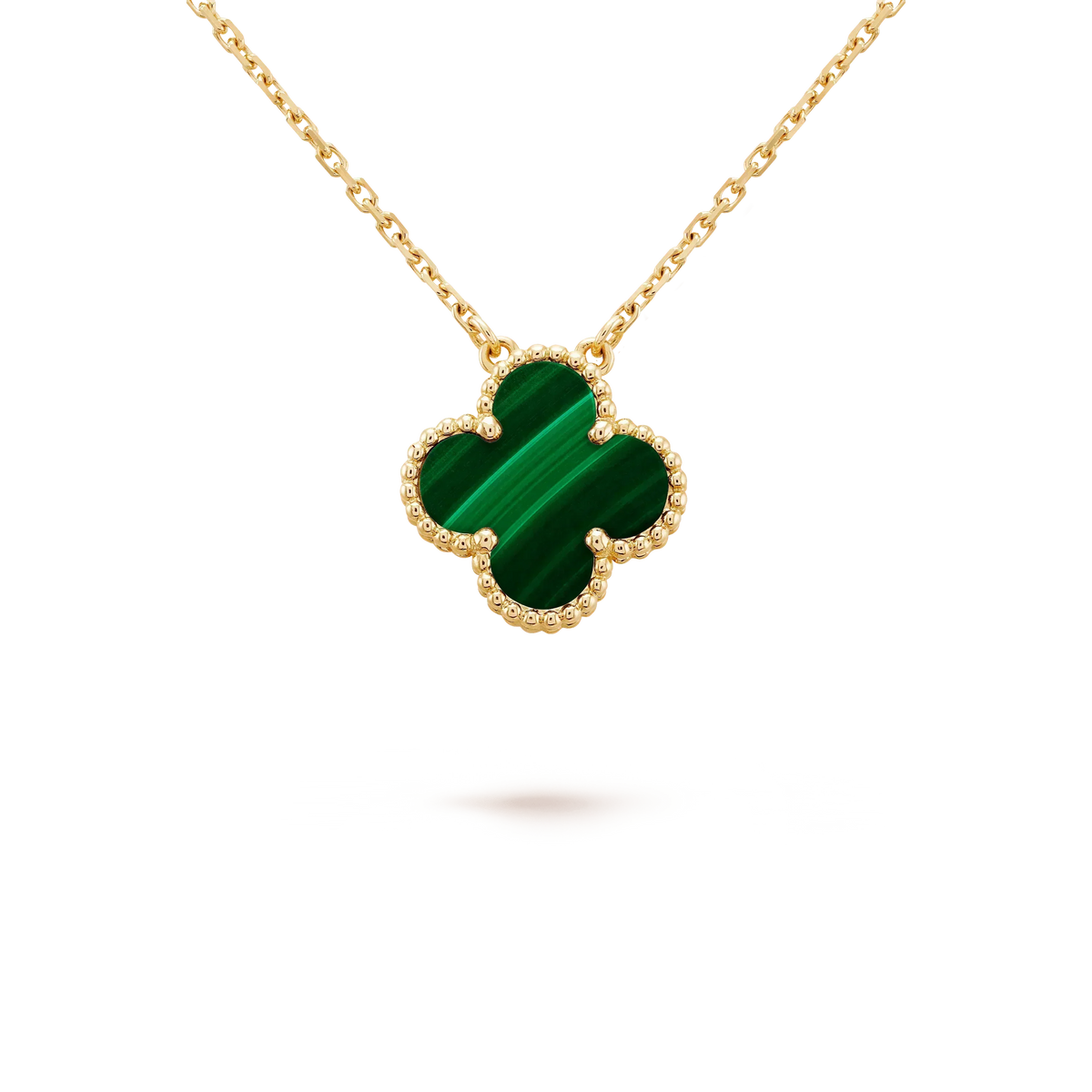 Clover 15mm Malachite Single Flower  Necklace – LUX VERSE Luxury Designer Fashion Outlet