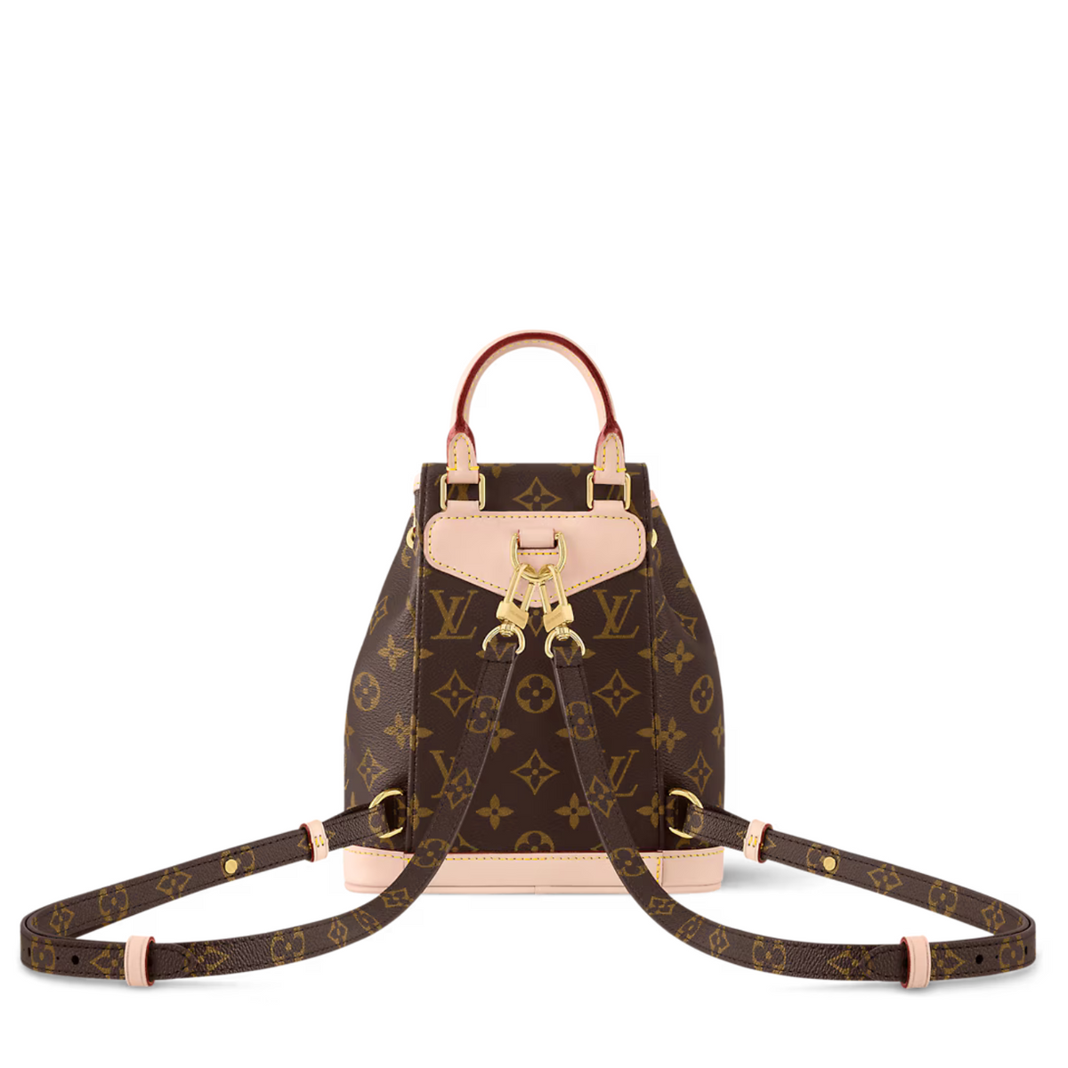 Montsouris Mini – whether carried by the top handle or the two adjustable leather straps, the look is – LUX VERSE Luxury Designer Fashion Outlet