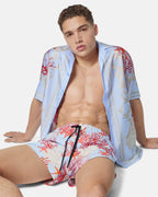 Barocco Sea Swim Shorts-1 – they are complete with a rubber logo tag at the back and have an elastic drawstring – LUX VERSE Luxury Designer Fashion Outlet