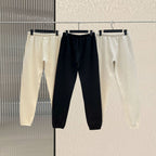 Black Cotton Drawstring Joggers - Men's