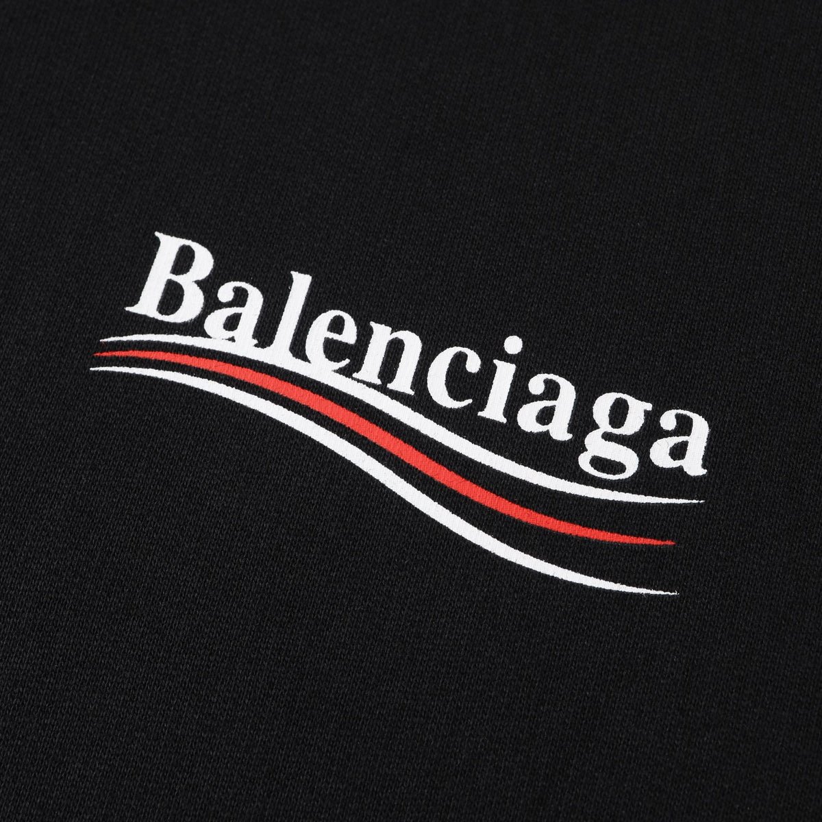 Pullover aus schwarzer Baumwolle mit Brust-Logo – Herren