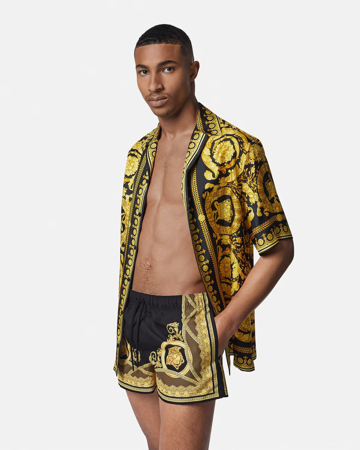 La Coupe Des Dieux Swim Shorts – for hygiene purposes we advise to try on this item with personal underwear underneath – LUX VERSE Luxury Designer Fashion Outlet