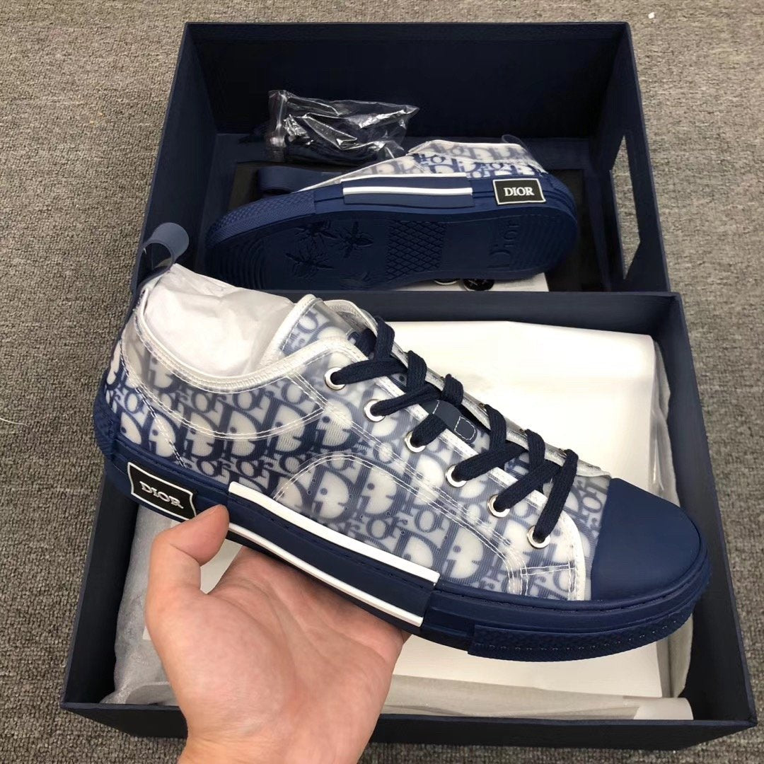 B23 Low Blue Oblique Sole Sneakers