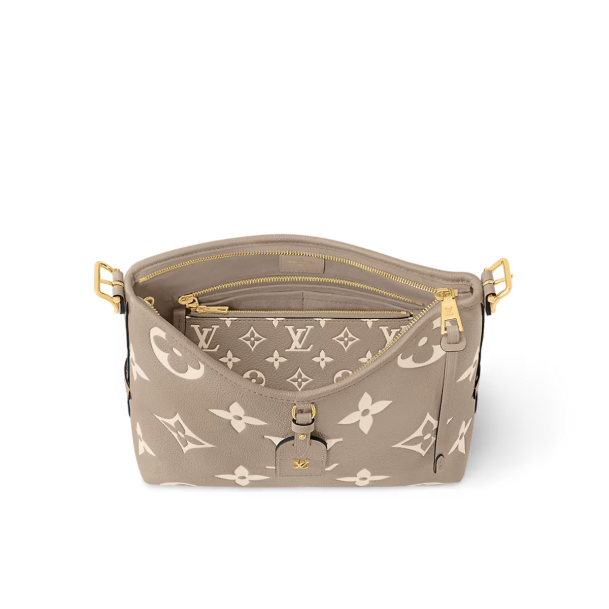 CarryAll PM Monogram Empreinte – the adjustable strap can be configured for comfortable hand, shoulder or cross-body – LUX VERSE Luxury Designer Fashion Outlet