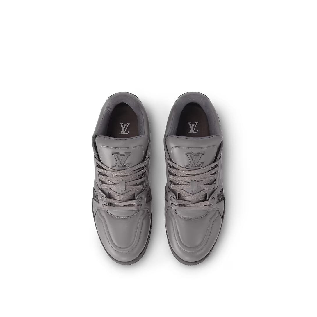 Trainer Rubber Leather sneaker – its elaborately constructed upper, which features rubber signatures, takes seven – LUX VERSE Luxury Designer Fashion Outlet