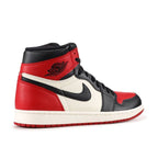 Bred Toe – an all-leather upper features color-blocking that combines OG ‘Bred’ and ‘Black Toe’ – LUX VERSE Luxury Designer Fashion Outlet