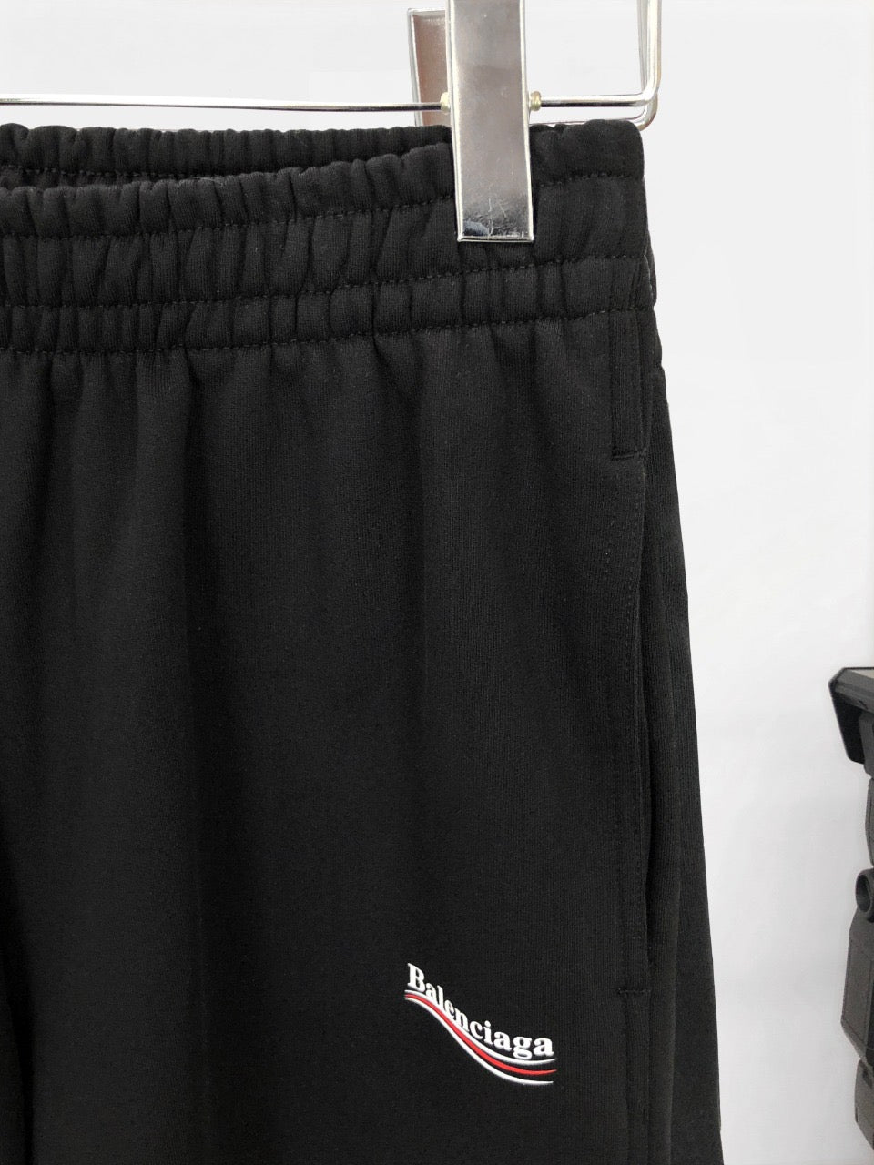 Black Jersey Logo Drawstring - Men's