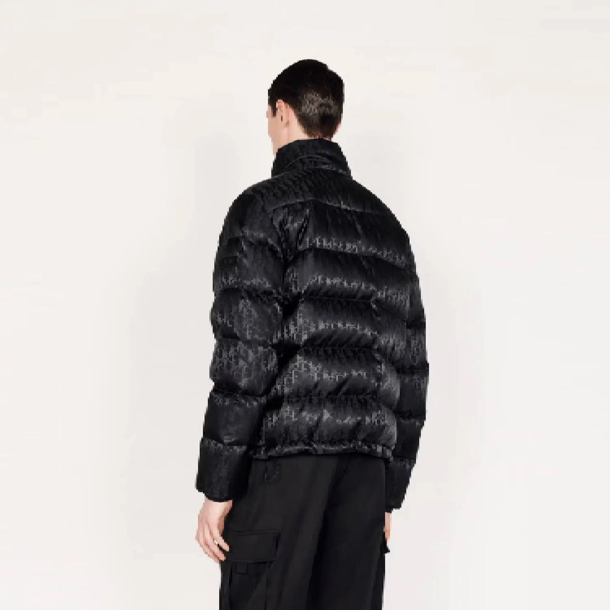 Oblique Down Jacket – both modern and relaxed, it features a two-way zip closure with double pulls, – LUX VERSE Luxury Designer Fashion Outlet