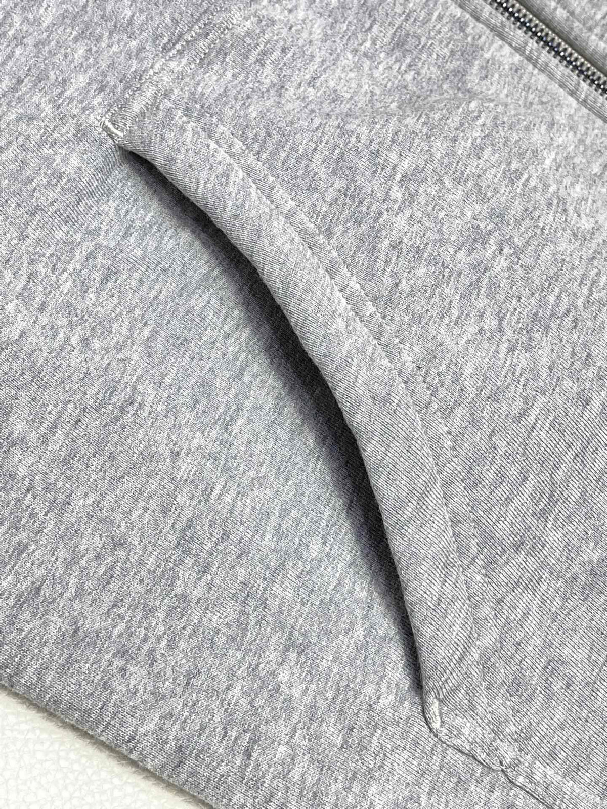 Navyfarbene Baumwoll-Zip-Jacke mit Logo – Herren