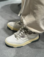 White and Grey Sneakers