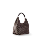 Carmel Leather – 40 x 17 x 35 cm(Height x Width x Length) Chocolate Brown/Cashmere Beige Mahina – LUX VERSE Luxury Designer Fashion Outlet