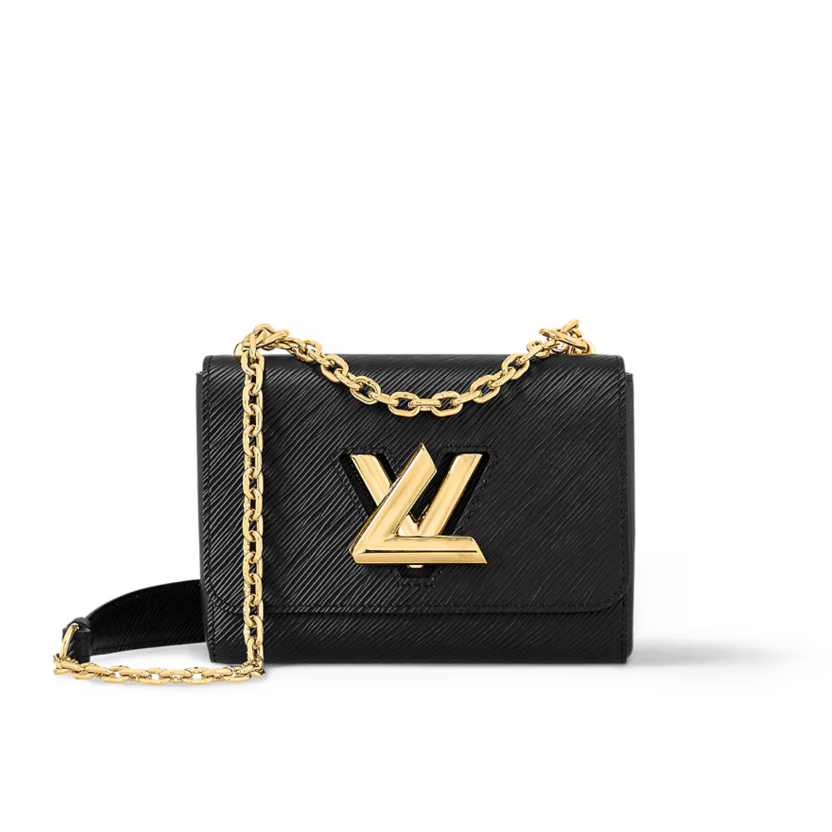 Twist PM Black – this Twist PM chain bag in grained Epi leather is accented with the now-iconic Twist – LUX VERSE Luxury Designer Fashion Outlet