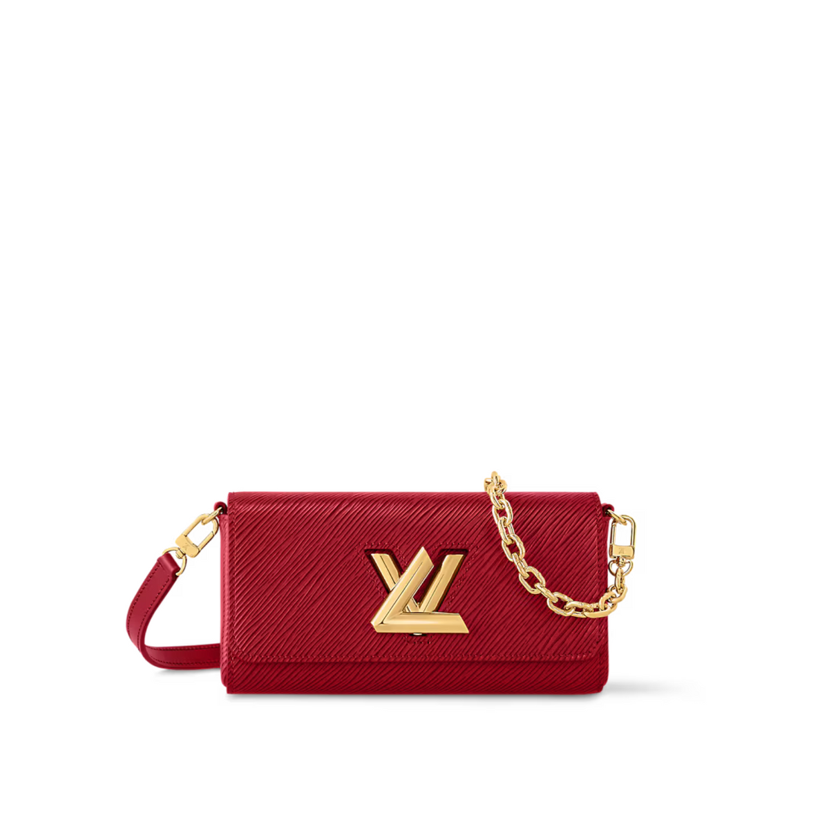 Twist West Pochette Leather – the Twist West Pochette in grained Epi leather is a chic way to carry essentials for – LUX VERSE Luxury Designer Fashion Outlet