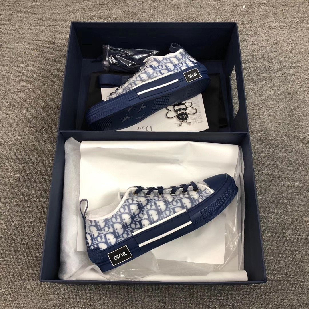 B23 Low Blue Oblique Sole Sneakers