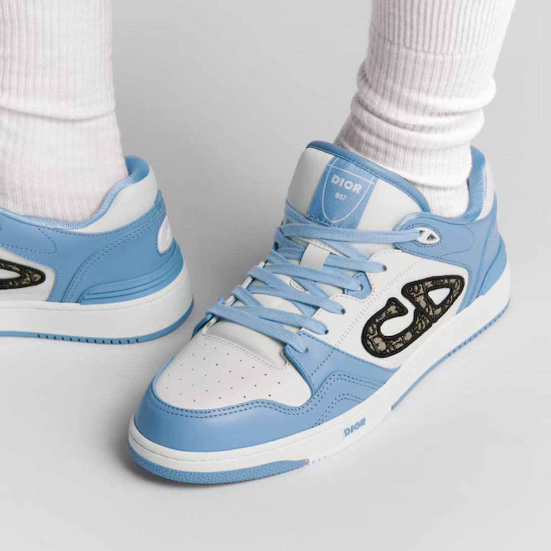 B57 Low-Top Sneaker – crafted in smooth calfskin, the style is adorned with Oblique jacquard CD signature – LUX VERSE Luxury Designer Fashion Outlet
