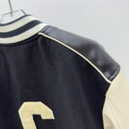 Black Wool Letter Varsity - Men's