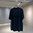 Graues Baumwoll-T-Shirt mit Logo-Print, Kurzarm – Herren