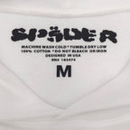 Weißer Baumwoll-Web-Print Pullover – Herren
