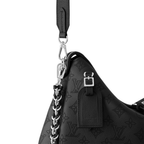 Hand It All MM Calfskin – 29 x 13 x 32 cm(Height x Width x Length) Black Mahina calfskin Calfskin trim – LUX VERSE Luxury Designer Fashion Outlet