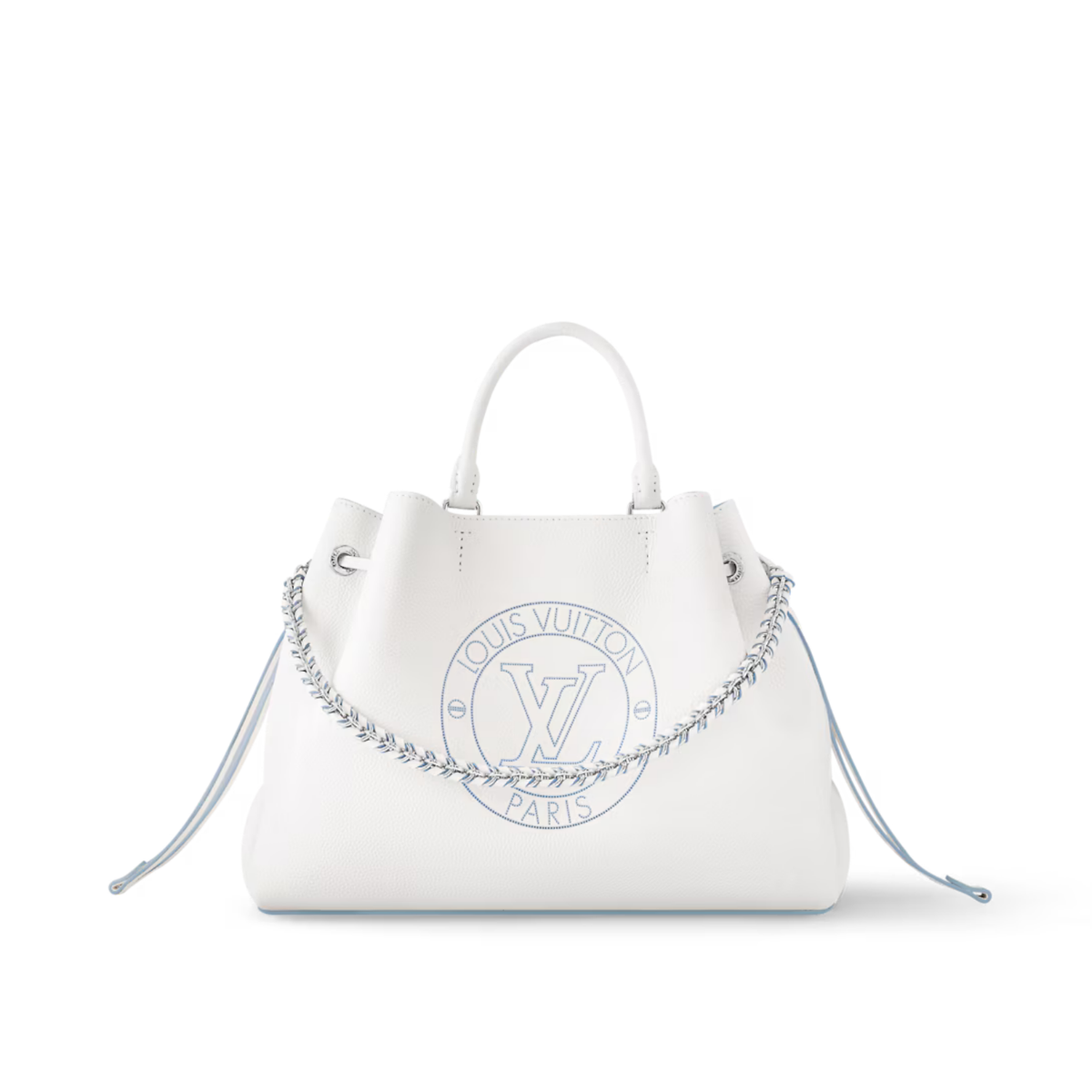 Bella Tote – the roomy Bella Tote is made from Mahina perforated calfskin in a vivid – LUX VERSE Luxury Designer Fashion Outlet