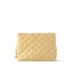 Coussin PM Lambskin Yellow – in addition to the detachable chain, there is a wide removable strap – LUX VERSE Luxury Designer Fashion Outlet