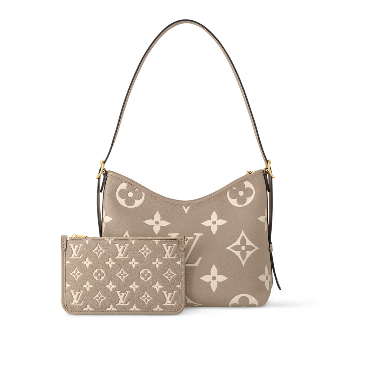 CarryAll PM Monogram Empreinte – the adjustable strap can be configured for comfortable hand, shoulder or cross-body – LUX VERSE Luxury Designer Fashion Outlet
