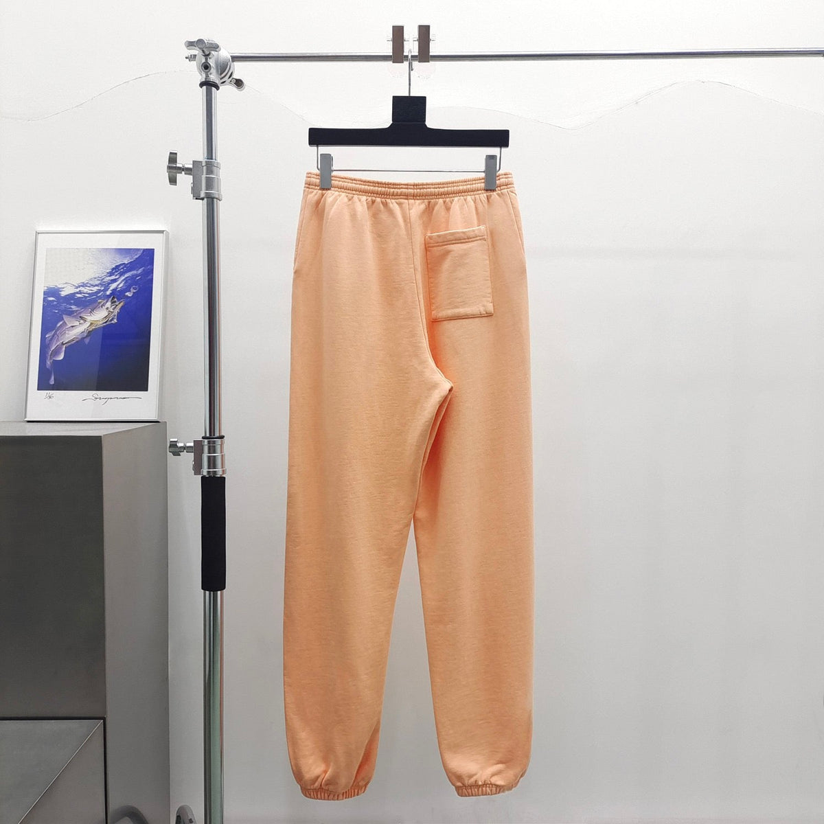Pinke Jogginghose aus Baumwolle mit Print – Herren