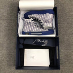 B23 High-Top Blue Oblique Sneakers